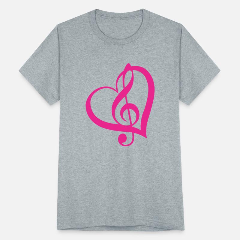 musical notes touch the heart