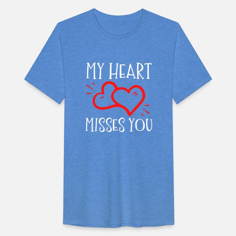 My Heart Misses You Dear Couple's Tee Valentine's