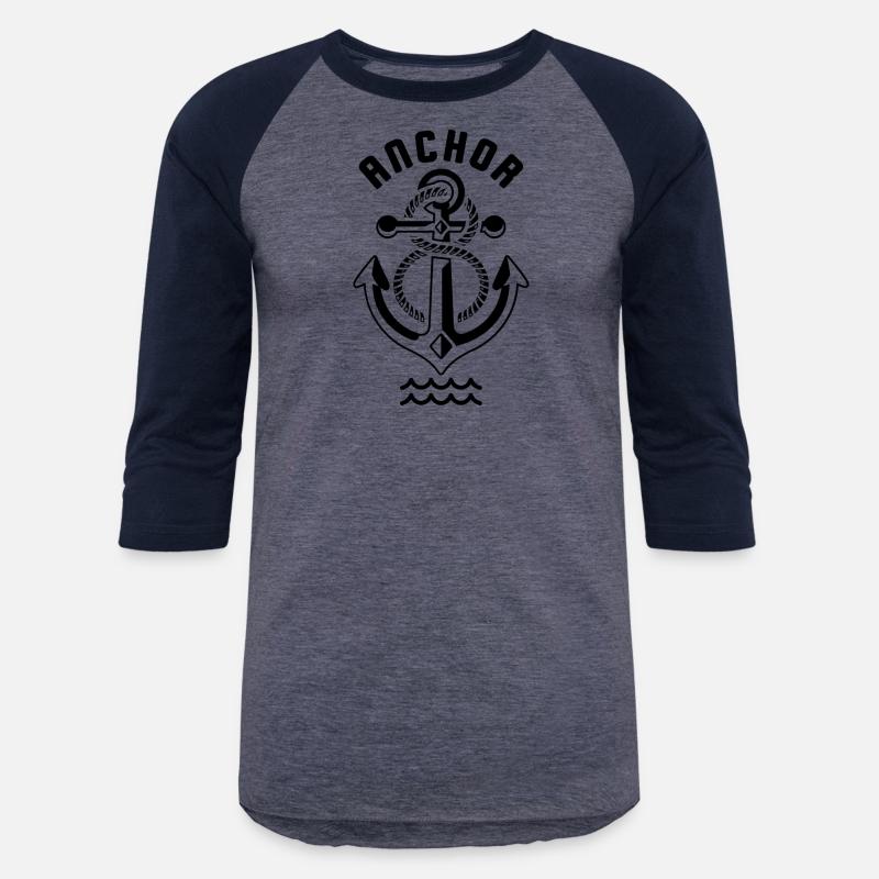 Nautical Anchor Emblem Tee-Classic Maritime Style