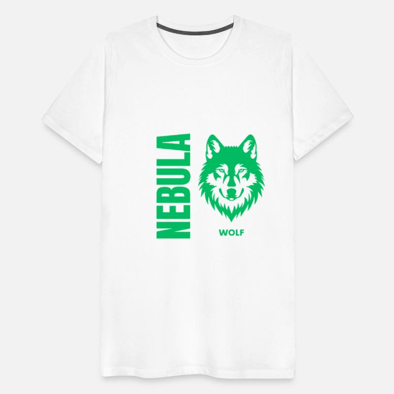 Nebula Wolf –Bold Minimalist Wolf Head Graphic Tee