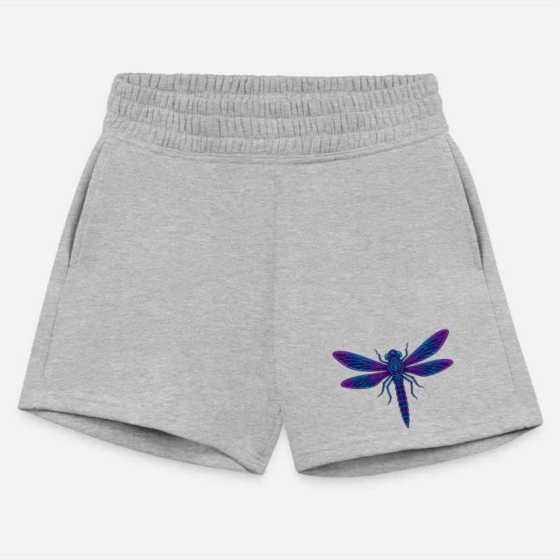 Neon Mythical Dragonfly Illustration