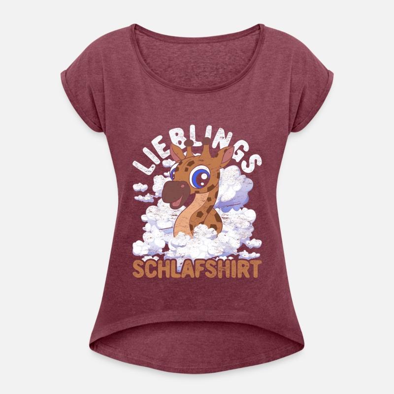 Night owl giraffe gift favorite sleep shirt