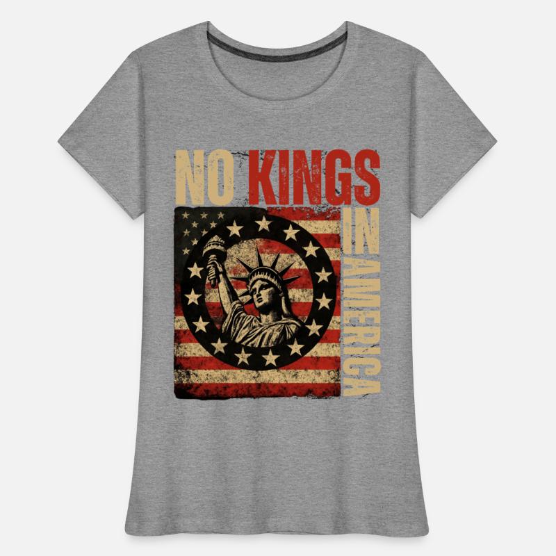No Kings In America - Patriotic Grunge