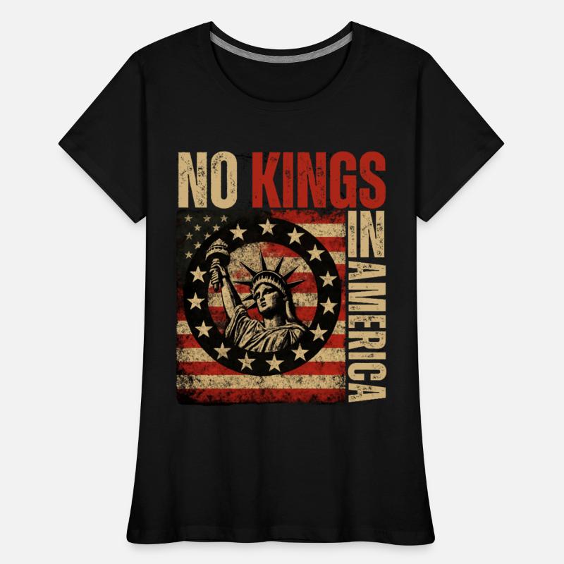 No Kings In America - Patriotic Grunge