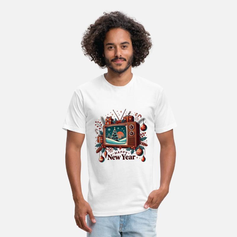 Nostalgic Festive TVs - Christmas New Year Retro