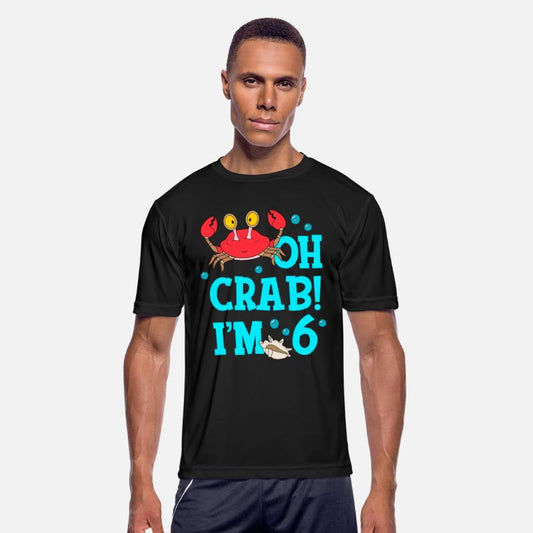 Oh Crab I'm 6 Years Old 6th Birthday Kid