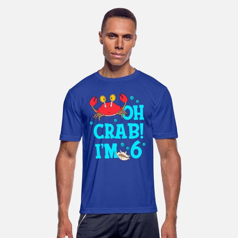 Oh Crab I'm 6 Years Old 6th Birthday Kid