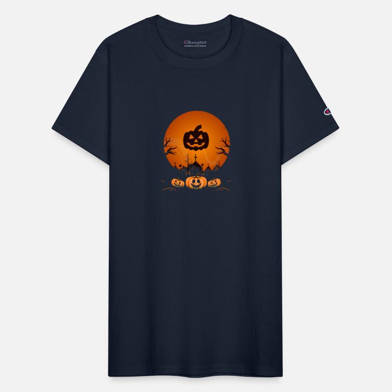 Orange and black simple Halloween print