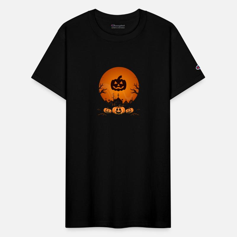 Orange and black simple Halloween print