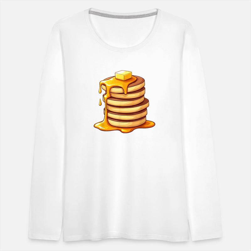 Pancakes with Syrup and Butter Art