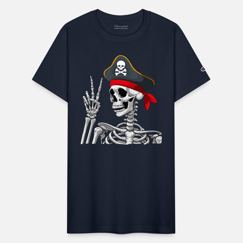 Pirate Skeleton Peace Sign Skull Halloween