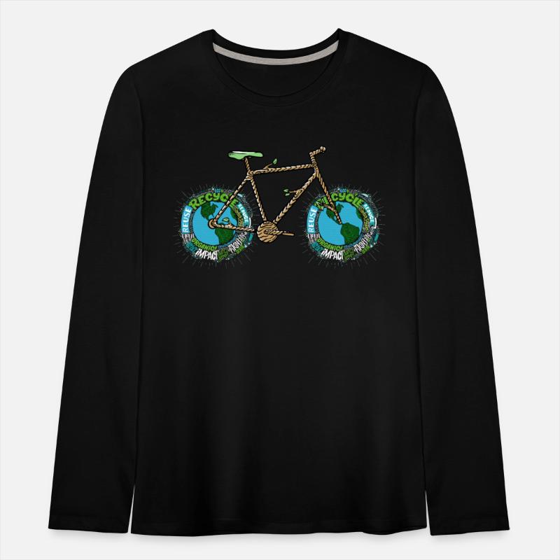 Planet Bike, Aesthetic Green Planet Earth Bicycle
