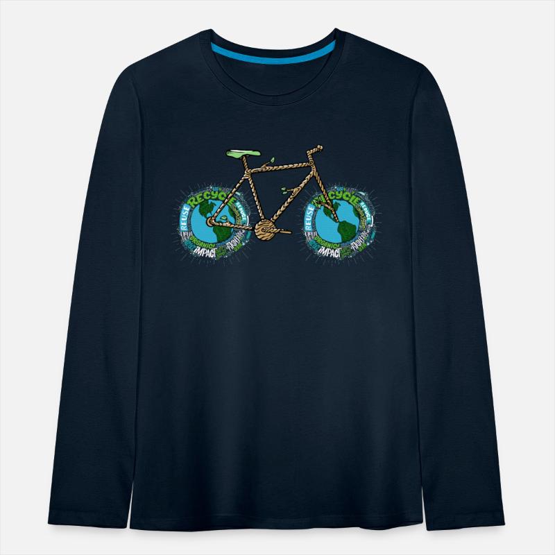 Planet Bike, Aesthetic Green Planet Earth Bicycle