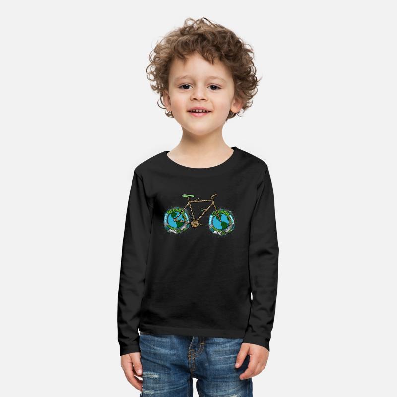 Planet Bike, Aesthetic Green Planet Earth Bicycle