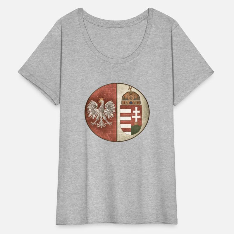 Poland Hungary Crest Deluxe Vintage Style