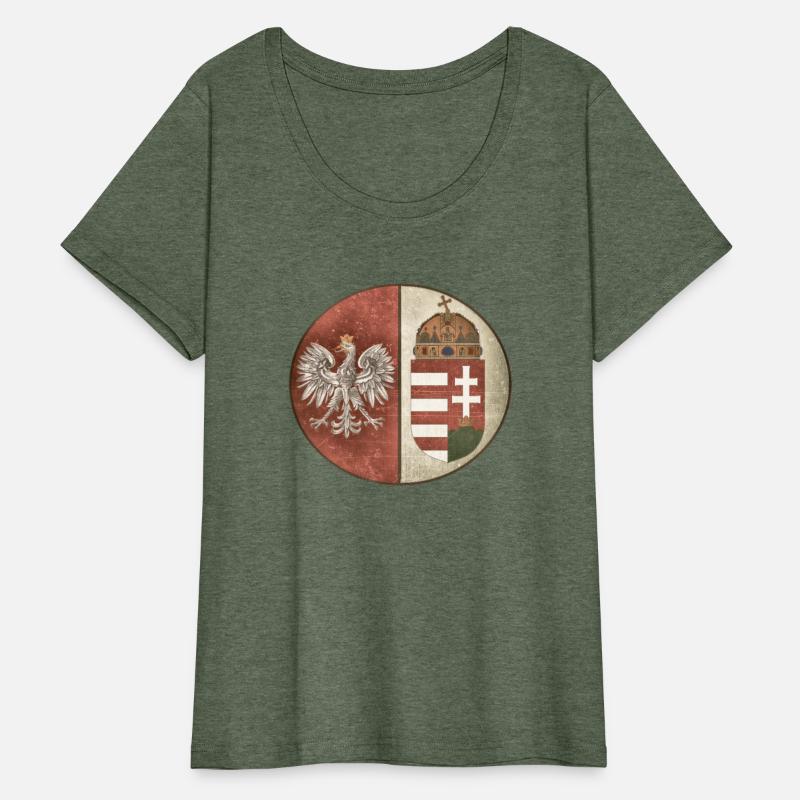 Poland Hungary Crest Deluxe Vintage Style