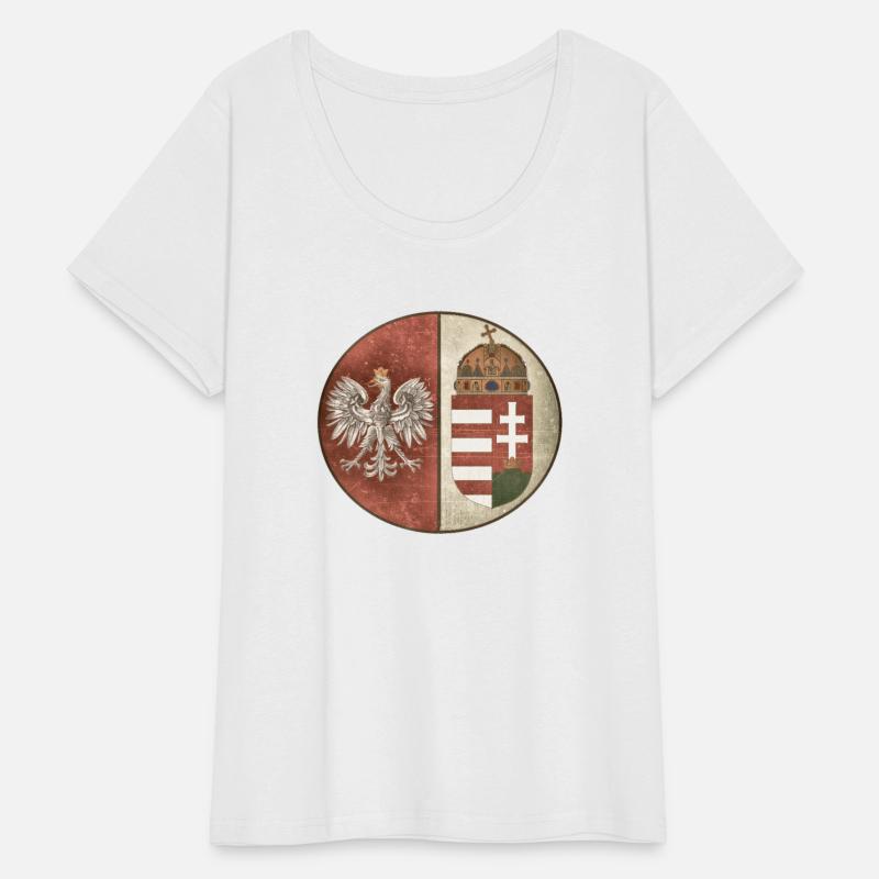 Poland Hungary Crest Deluxe Vintage Style