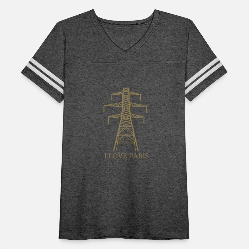 Power Pole as Eiffel Tower "I Love Paris" Satire