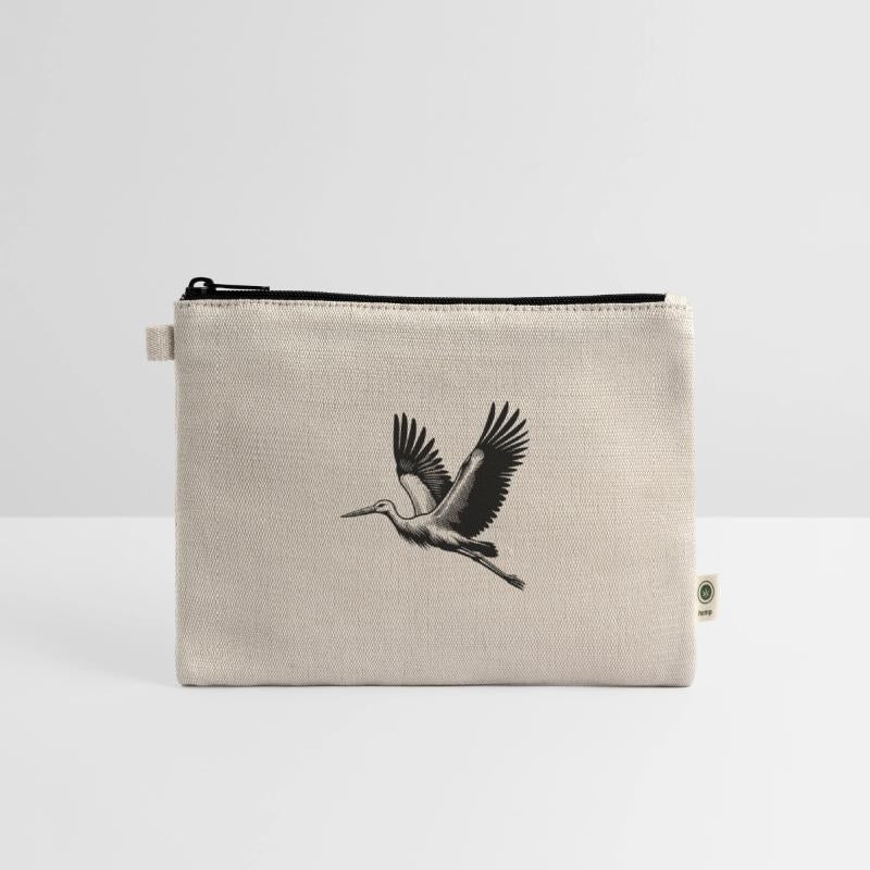 Pretty Flying Stork Bird