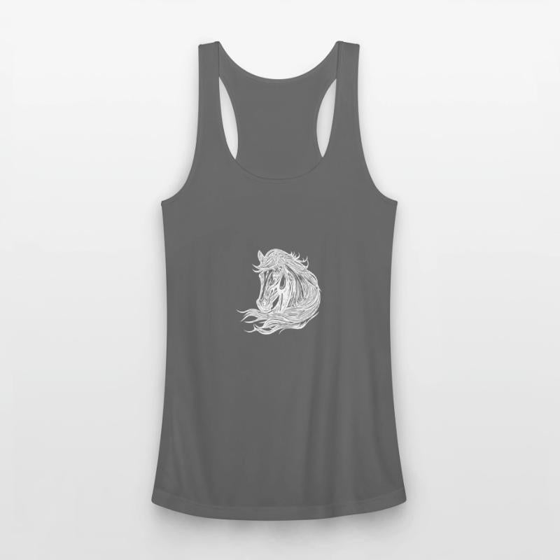 Pretty Mares Portrait With Mane In The Wind