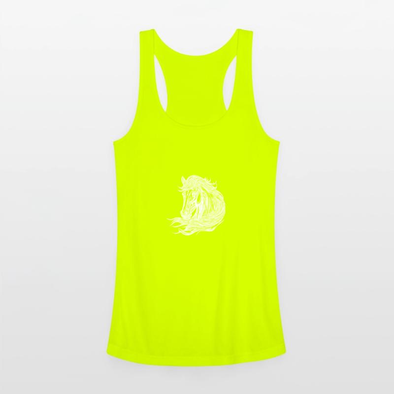 Pretty Mares Portrait With Mane In The Wind