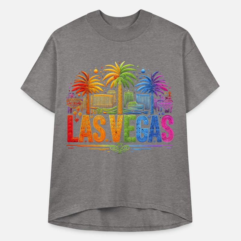 RAINBOW VIBRANT NEON LIGHTS ILLUMINATE LAS VEGAS