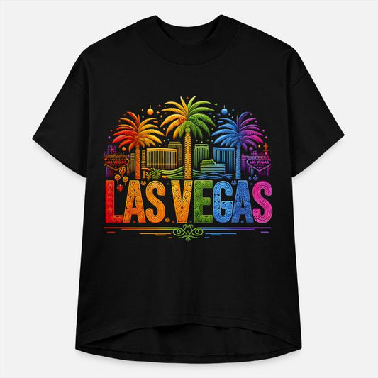 RAINBOW VIBRANT NEON LIGHTS ILLUMINATE LAS VEGAS