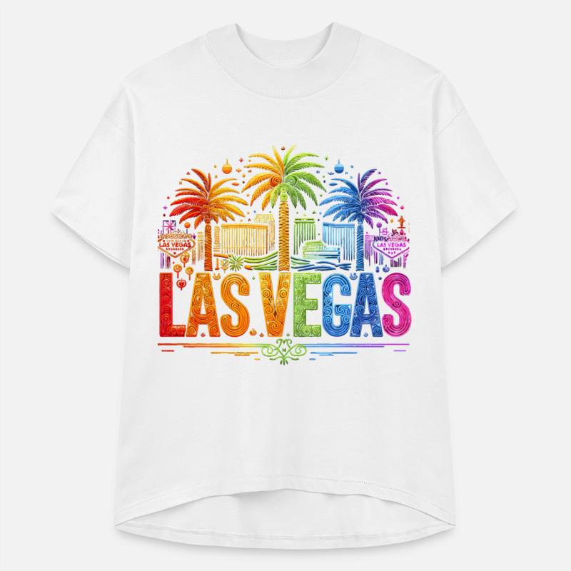 RAINBOW VIBRANT NEON LIGHTS ILLUMINATE LAS VEGAS