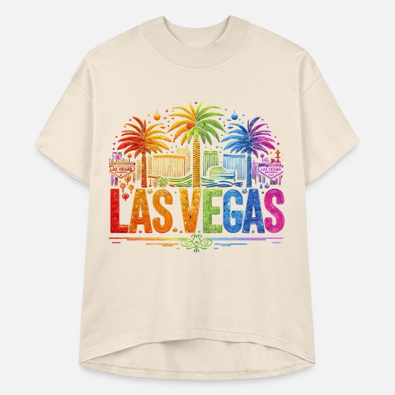 RAINBOW VIBRANT NEON LIGHTS ILLUMINATE LAS VEGAS