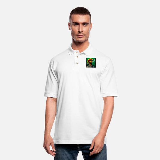 Rastafari Smoking weed painting