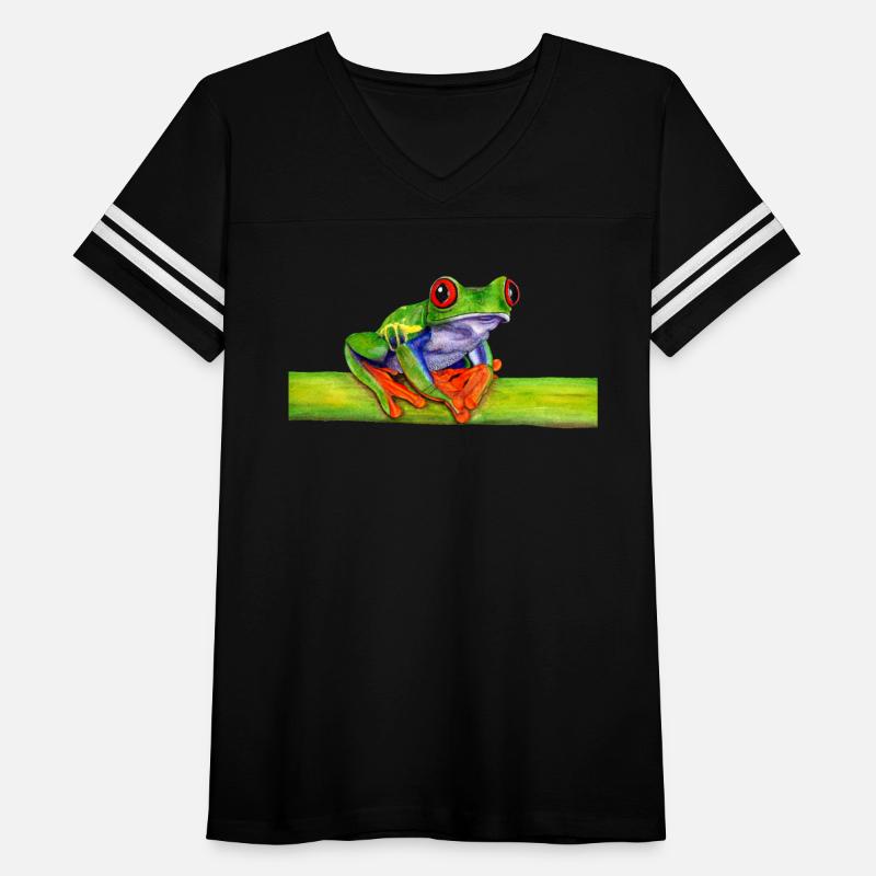 Red-eyed tree frog animal watercolour painting