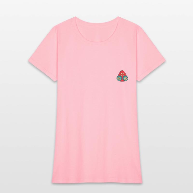 Red Orange nuclear gas mask with filter