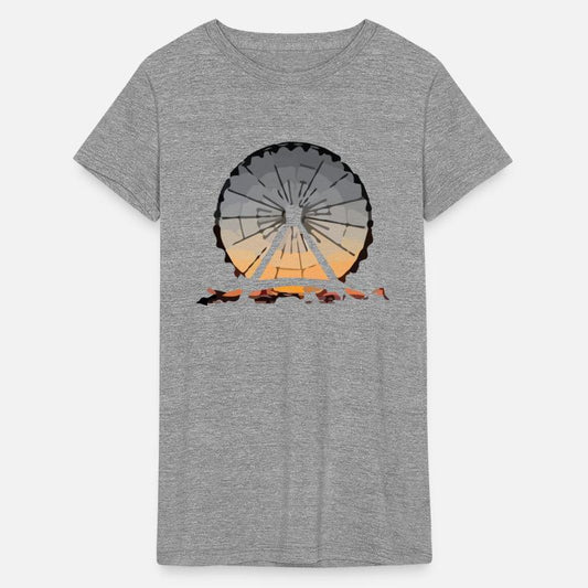 Retro ferris wheel festival folk festival