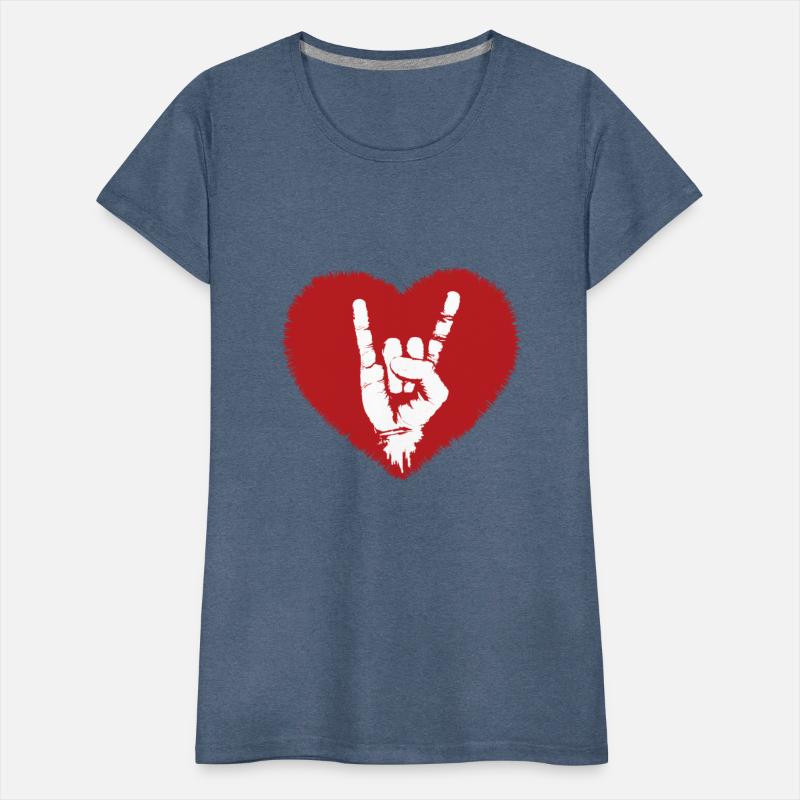 Rock On Rock Music Lover Red Heart