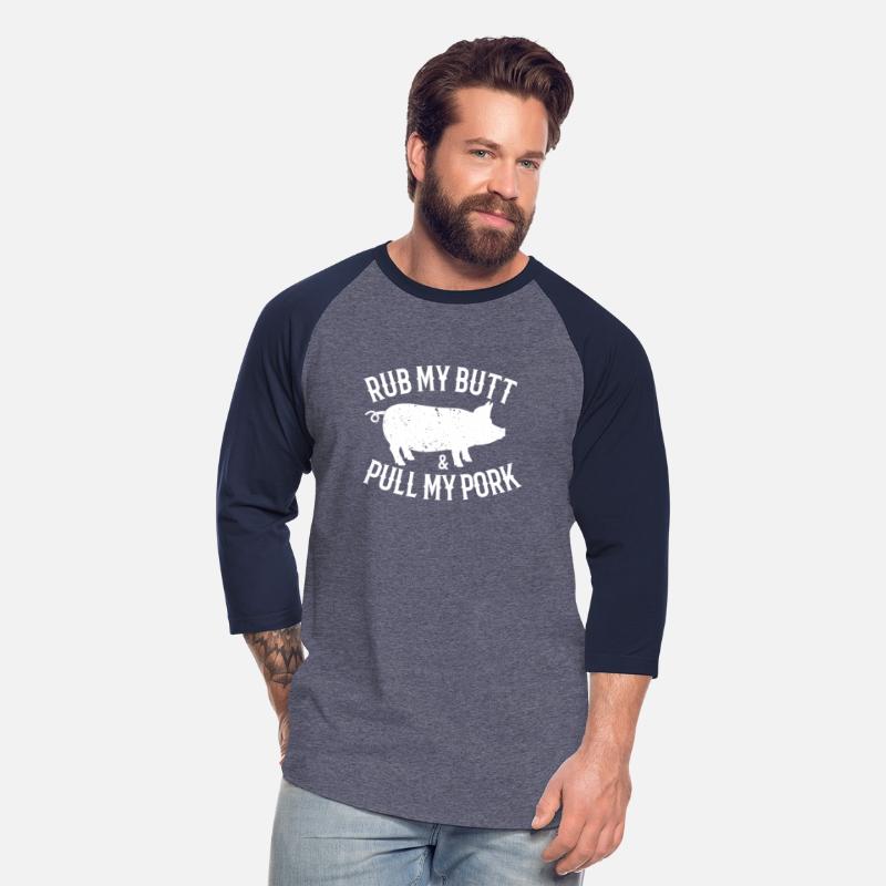 Rub My Butt And Pull My Pork Funny Pig BBQ Lover
