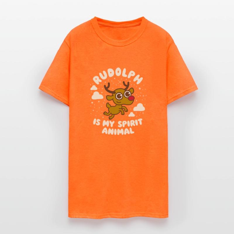 Rudolph Is My Spirit Animal Funny Saying Christmas