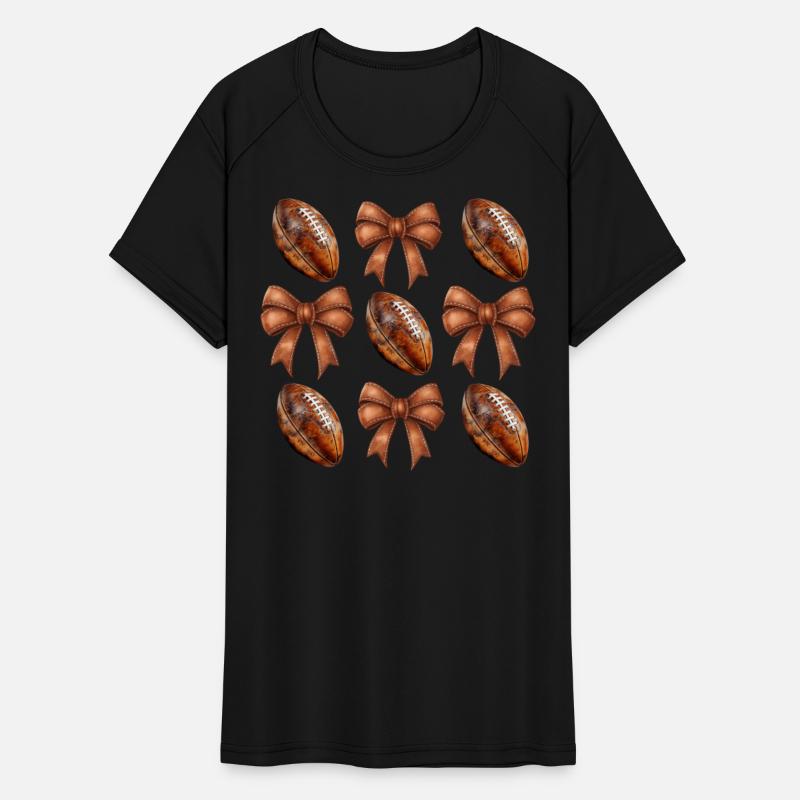 Rugby Coquette Bow Football Game Day Women Girls