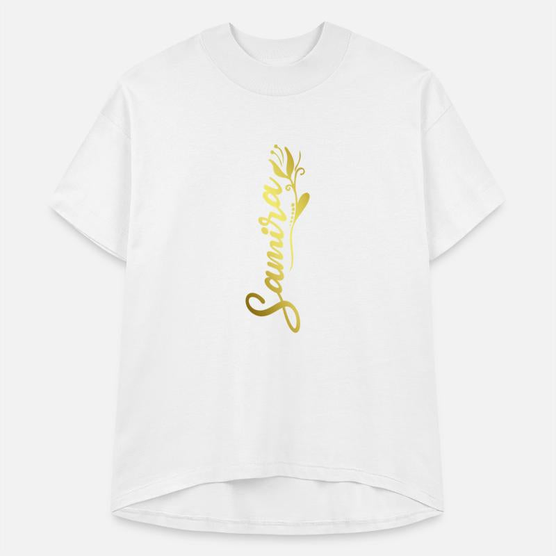 Samira Name Faux Gold Tulip Flourish