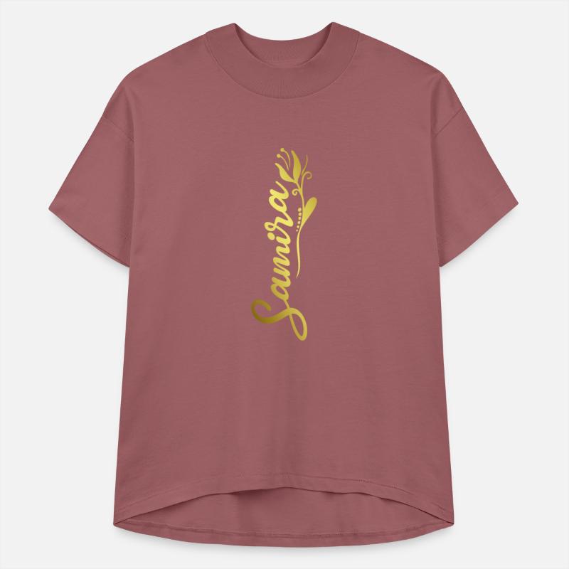 Samira Name Faux Gold Tulip Flourish