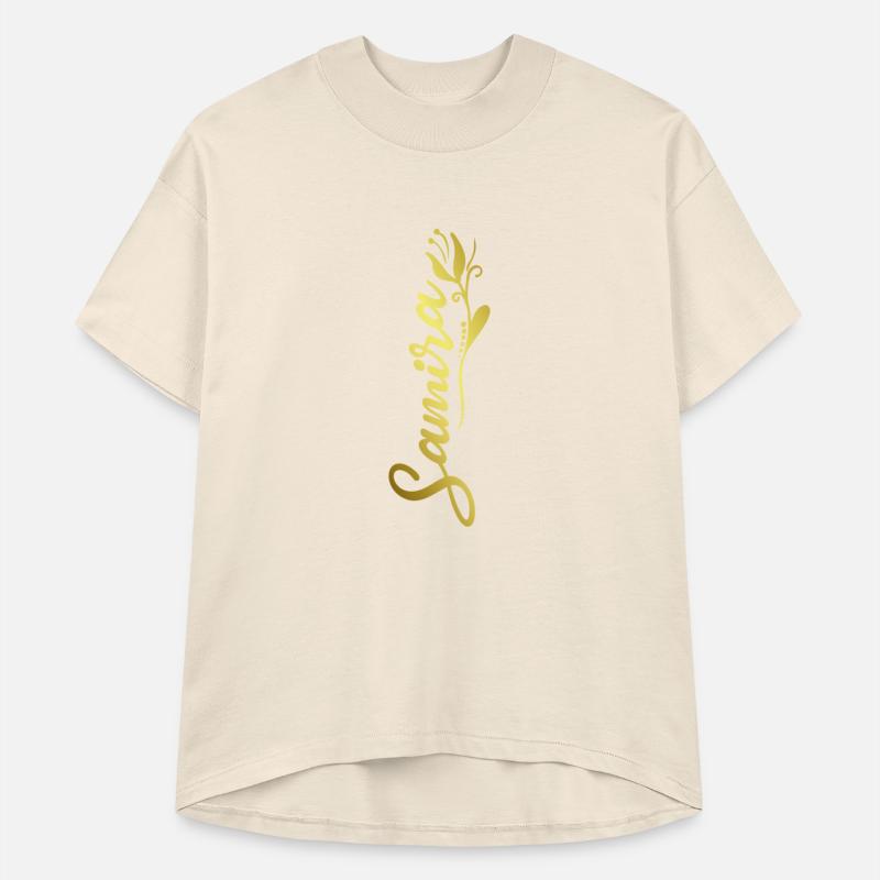Samira Name Faux Gold Tulip Flourish