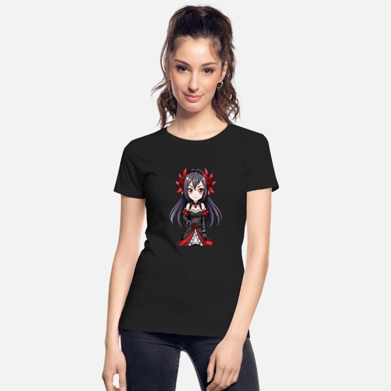 Scarlet Rose Gothic Anime Girl