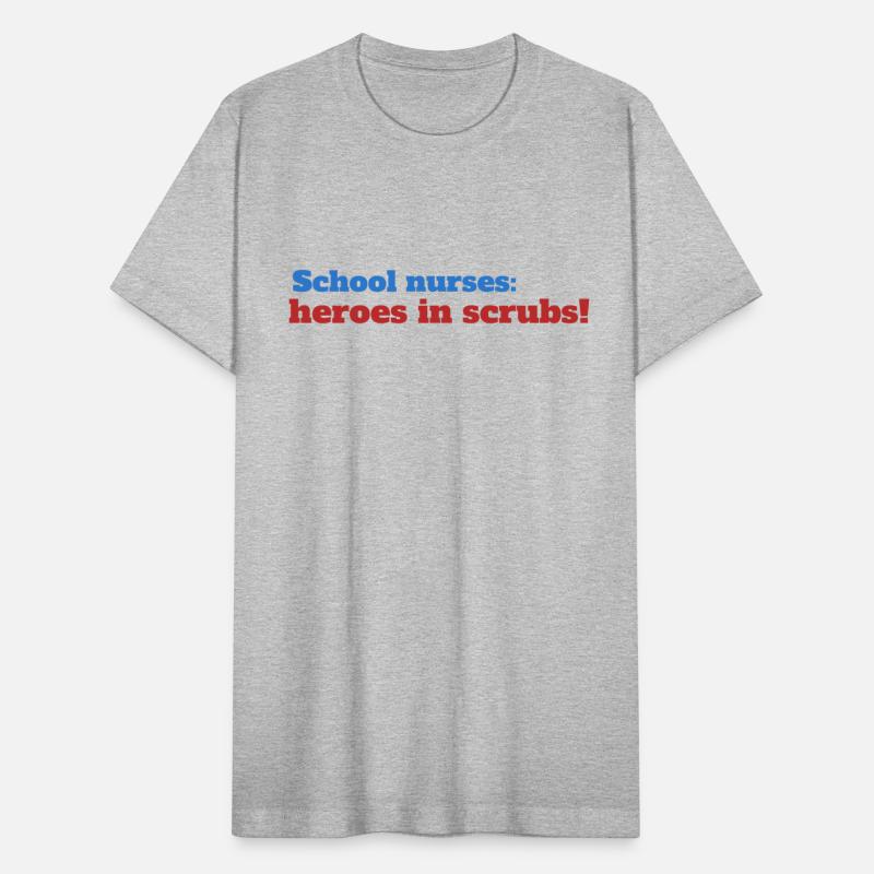 school nurses heroes in scrubs.