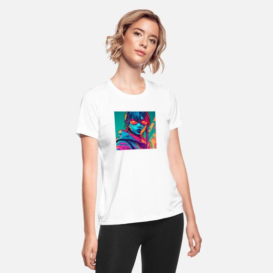 Sci Fi Cyborg Girl Hacker