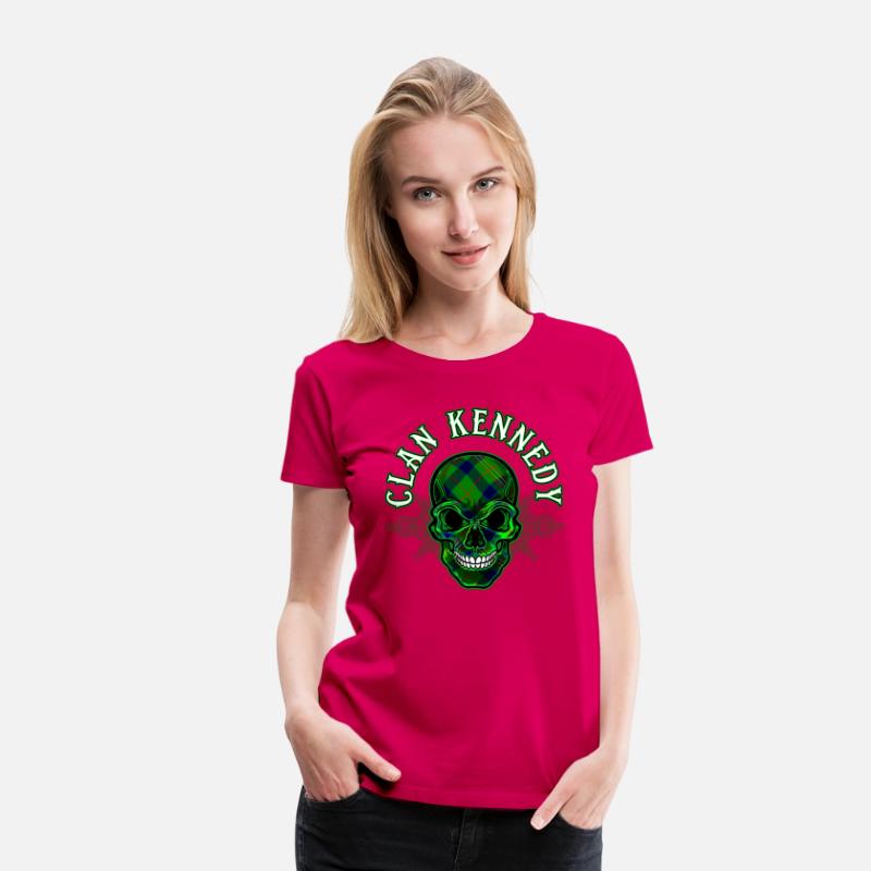Scottish Clan Kennedy Tartan Celtic Skull