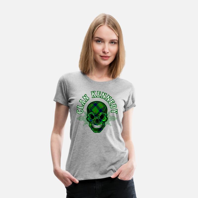 Scottish Clan Kennedy Tartan Celtic Skull