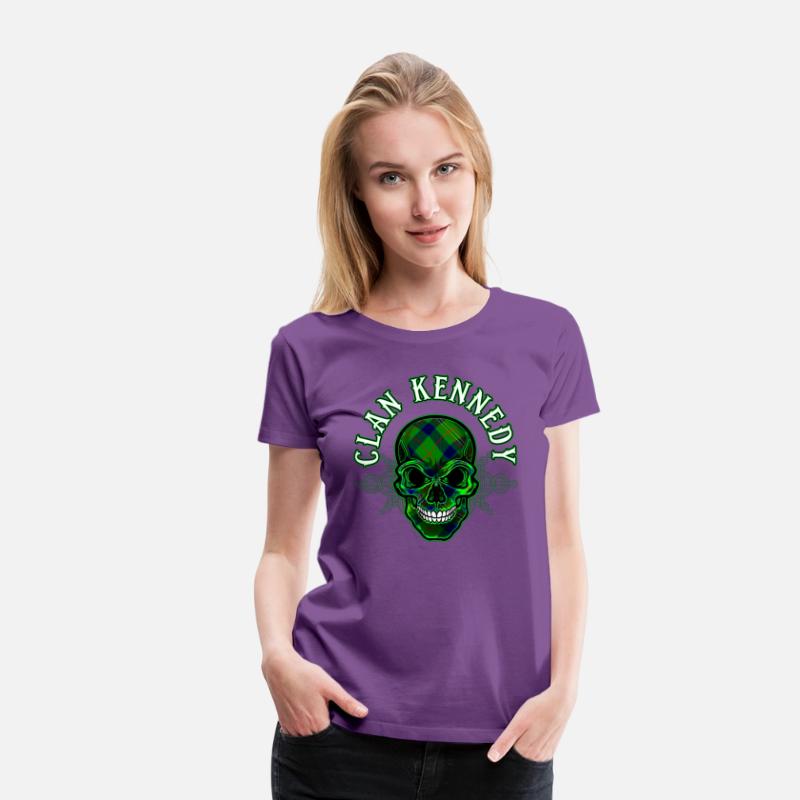 Scottish Clan Kennedy Tartan Celtic Skull