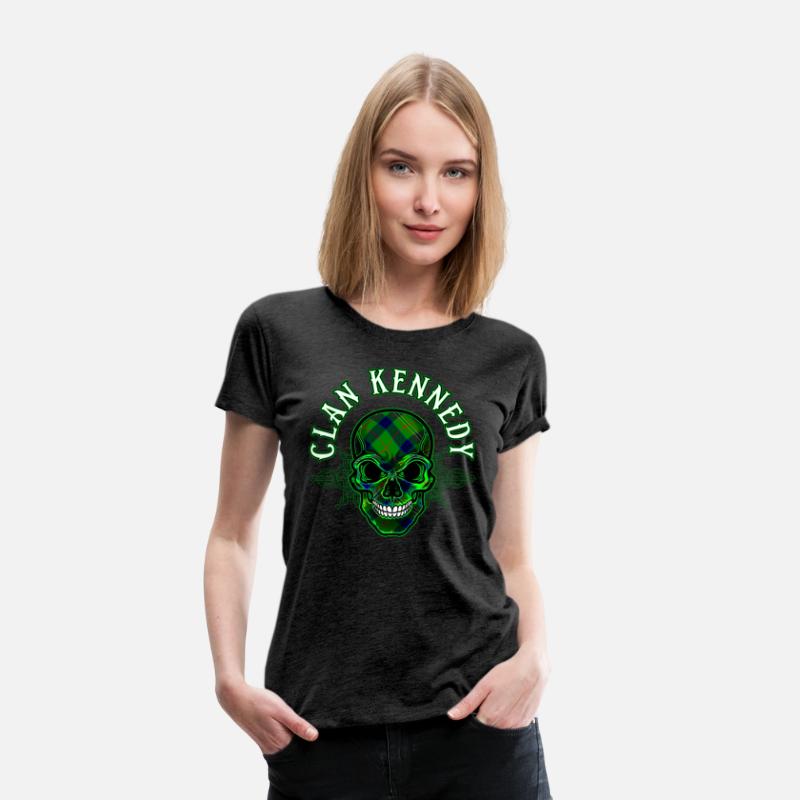 Scottish Clan Kennedy Tartan Celtic Skull