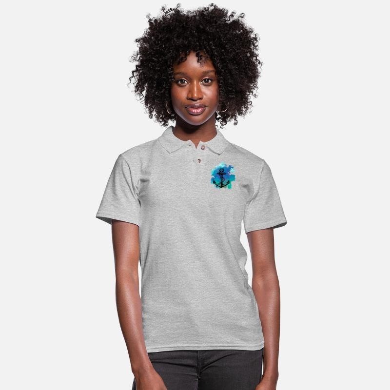 Sea ocean retro lable anchor vector image logo art