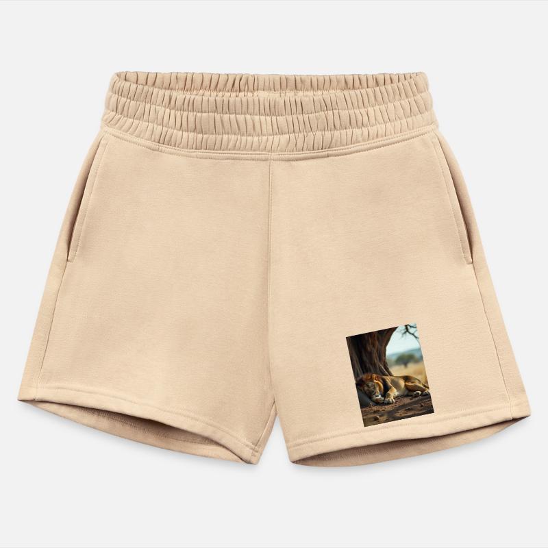 Serene African Lion Resting Scene