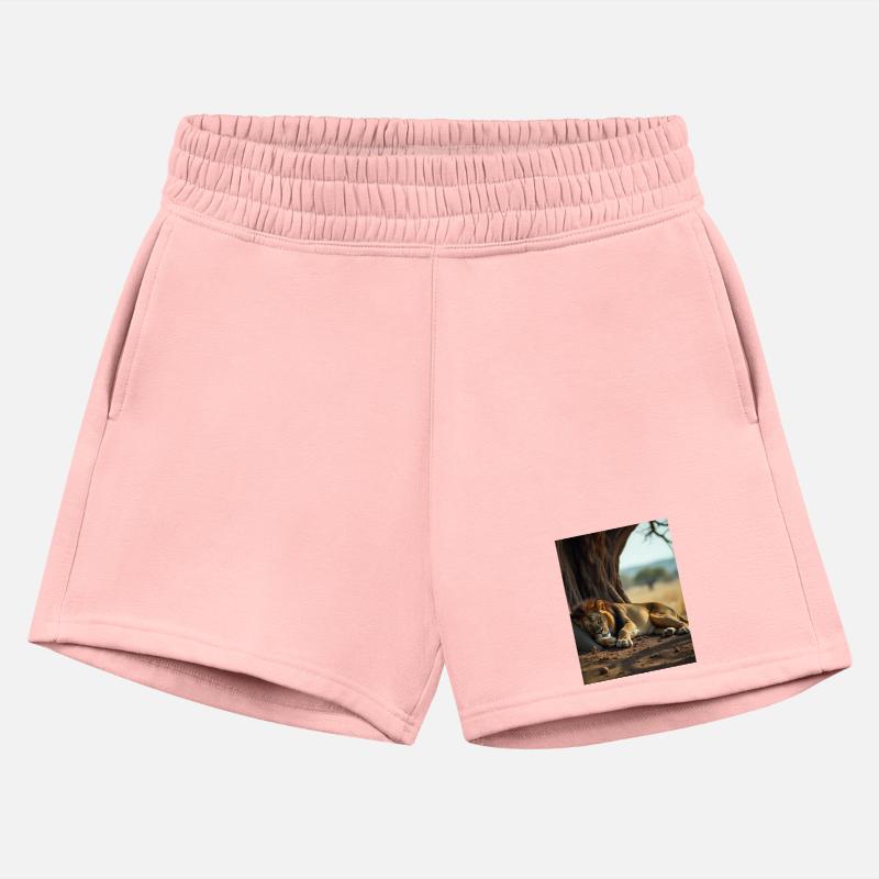 Serene African Lion Resting Scene